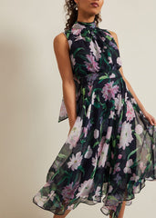 Petite Lucinda Floral Dress Multi-Coloured