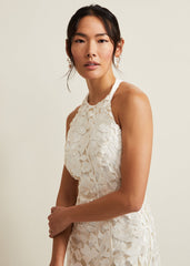 Olivia Bridal Lace Maxi Dress Ivory