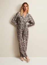 Snake Constance Jumpsuit Brown