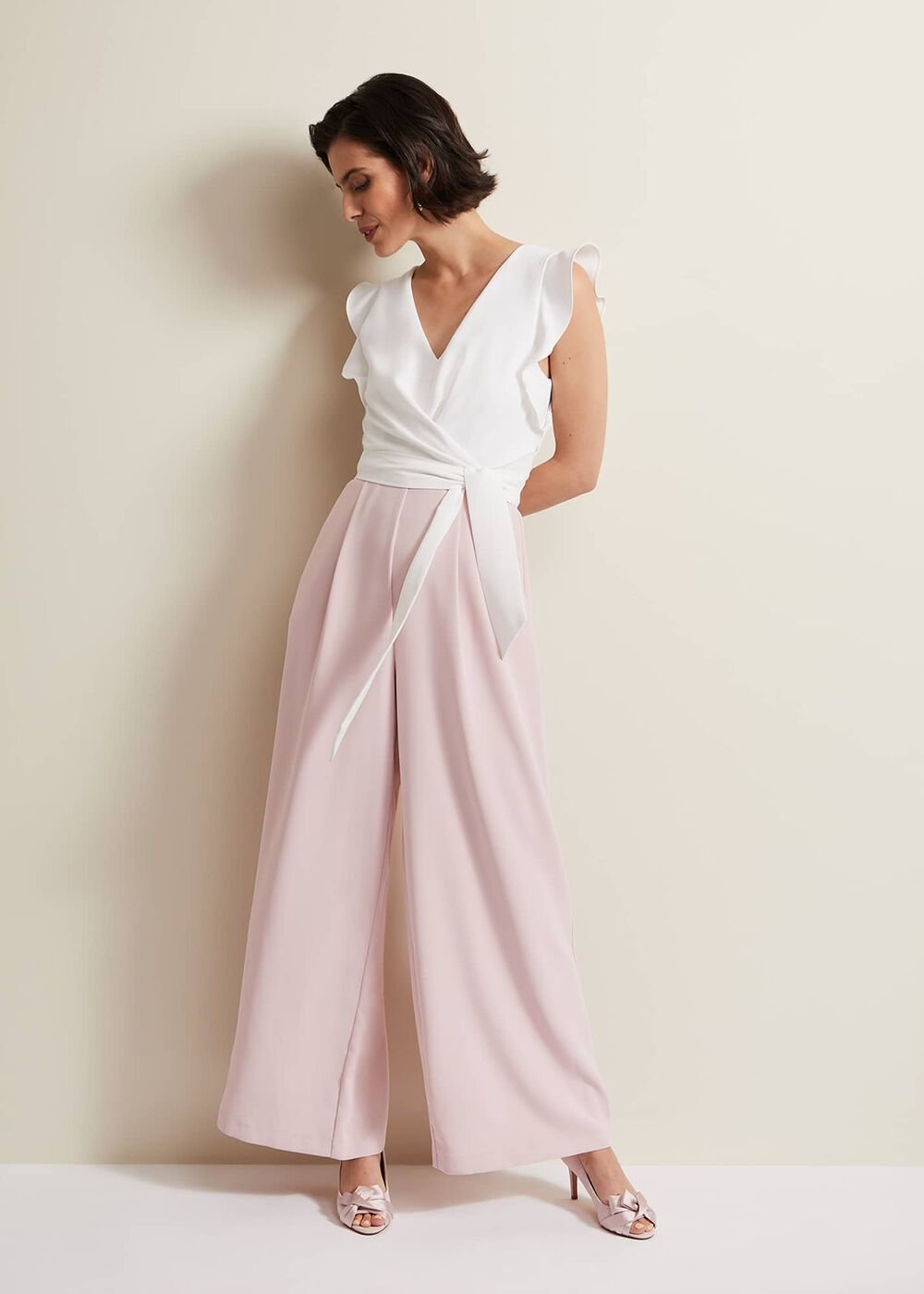 Ayla Ruffle Jumpsuit Pink