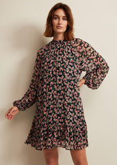 Betty Floral Print Swing Dress Multi-Coloured