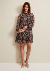 Betty Floral Print Swing Dress Multi-Coloured