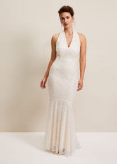 Guinevere Embellished Bridal Dress Ivory