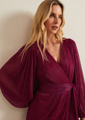 Brielle Wrap Maxi Dress Pink