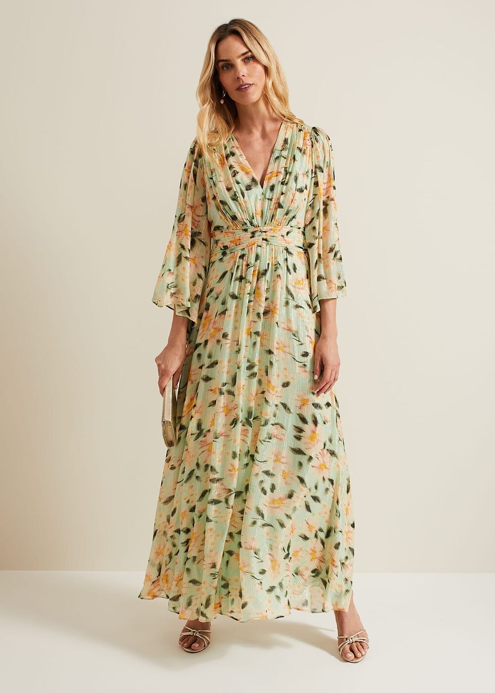 Darlene Floral Maxi Dress Multi-Coloured