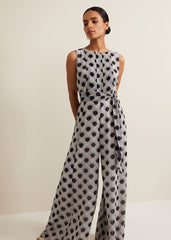 Petite Janine Print Jumpsuit Multi-Coloured