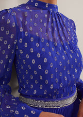 Charley Fil Coupe Maxi Dress Purple