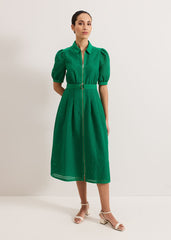 Carey Check Dress Green