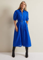 Carey Check Dress Blue