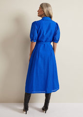 Carey Check Dress Blue