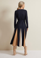 Paula Navy Midi Dress Navy