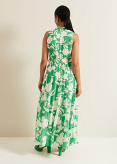 Petite Kara Print Maxi Dress Multi-Coloured