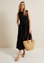 Nala Black Bodice Mini Dress Black