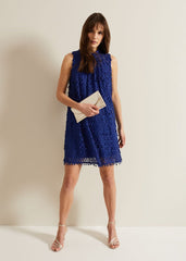 Zafia Shift Dress Blue