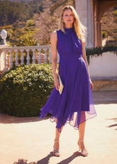 Lucinda Fit And Flare Dress Purple