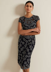 Clarinda Tapework Dress Multi-Coloured