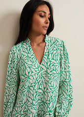 Petite Penele Swing Dress Green