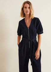 Florisa Denim Jumpsuit Mid Wash