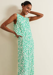 Aubrey Geo Jumpsuit Green