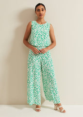Petite Aubrey Geo Jumpsuit Green