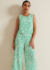 Petite Aubrey Geo Jumpsuit Green