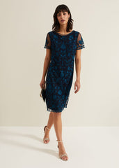 Shelby Embroidered Dress Multi-Coloured