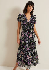 Azalea Print Fil Coupe Dress Multi-Coloured