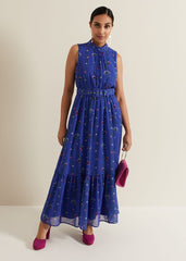 Petite Sofia Print Maxi Dress Multi-Coloured