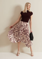 Maya Woven Hem Geo Dress Multi-Coloured