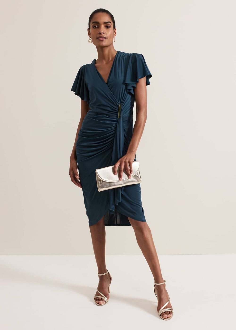 Donna Green Bodycon Dress Dark Green