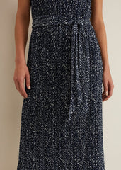 Adia Navy Jersey Shirt Dress Navy
