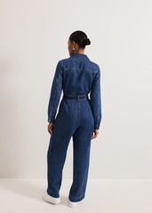 Avalon Denim Utility Jumpsuit Dark Wash