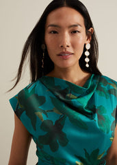 Sabrianna Print Midi Dress Multi-Coloured