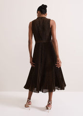 Simara Sparkle Pleat Dress Multi-Coloured