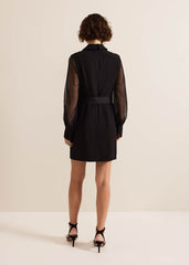 Saeda Black Tux Dress Black