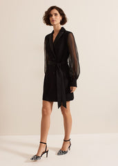 Saeda Black Tux Dress Black