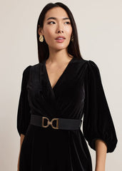 Myleen Black Velvet Jumpsuit Black