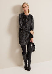Mylee Black Tweed Tunic Dress Black