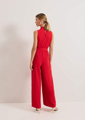 Elika Red Jumpsuit Red