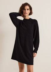 Tala Black Short Hotfix Dress Black