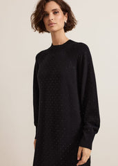 Tala Black Short Hotfix Dress Black