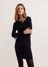 Nia Necklace Mini Dress Navy
