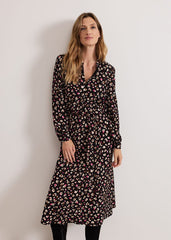 Aoife Printed Jersey Dress Black Multi