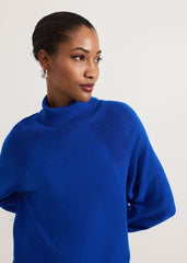 Ellie Chunky Knit Dress Blue