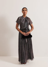 Petite Riah Shimmer Maxi Dress Multi-Coloured