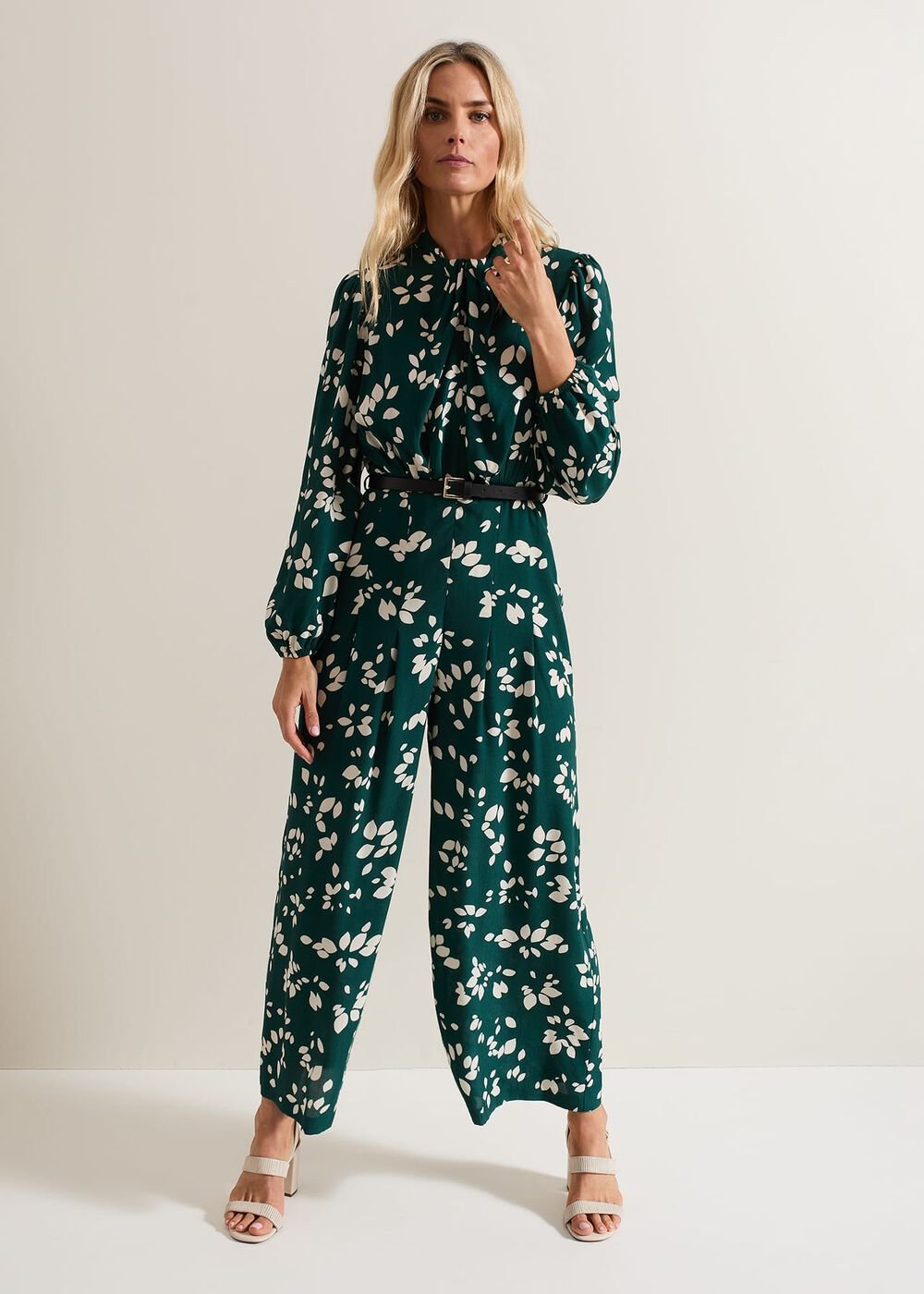 Micaela Green Twist Neck Jumpsuit Green