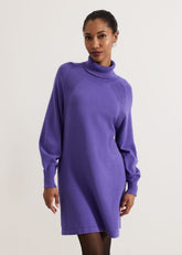 Ellie Knit Jumper Dress Purple