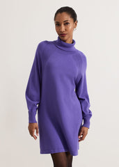 Ellie Knit Jumper Dress Purple