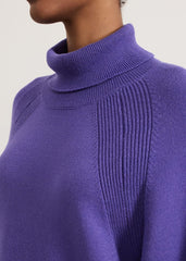 Ellie Knit Jumper Dress Purple