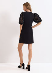 Aida Black Shift Dress Black